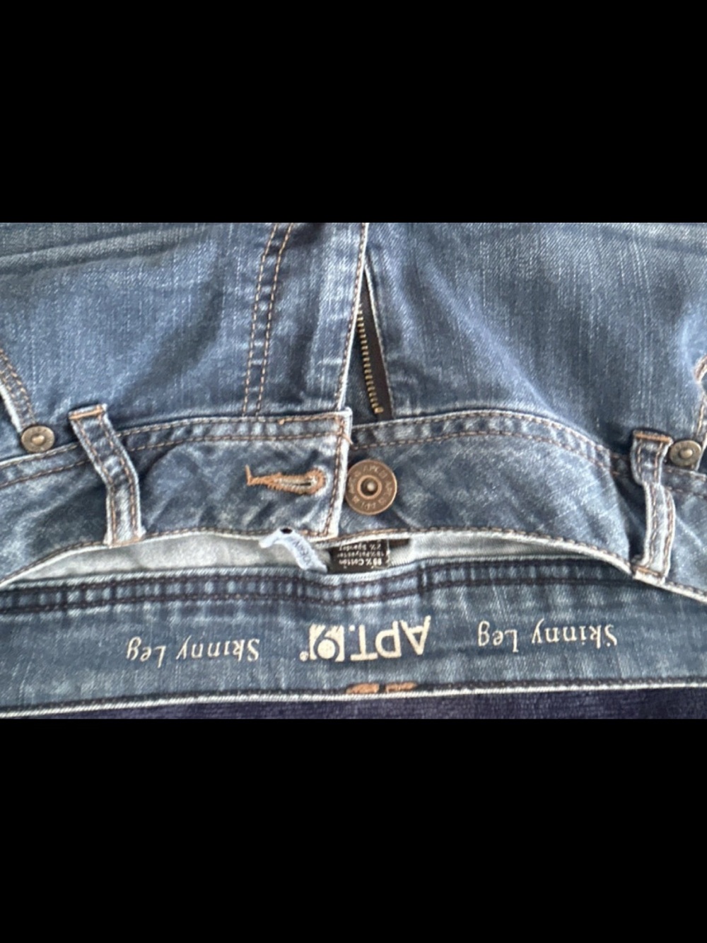 Apt. 9 Medium Indigo Modern Fit Skinny Jeans